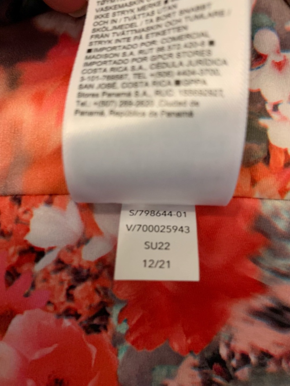 Athleta Women’s 3X Elation Capri Leggings Renewed Spring Bloom Floral Peach - Picture 6 of 15